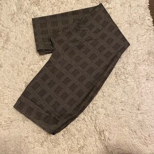Investments Black and Cream plaid dress pants